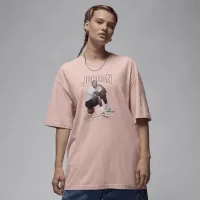 Nike Jordan жіноча оверсайз Graphic футболка Pink