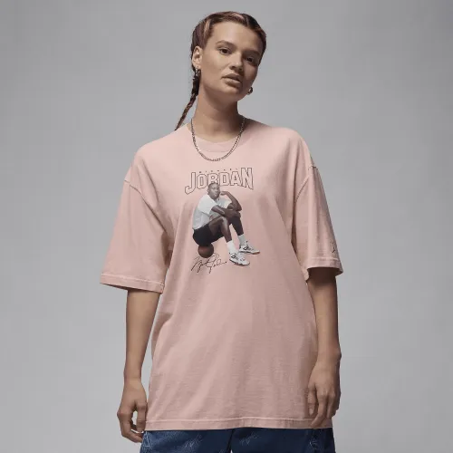 Nike Jordan жіноча оверсайз Graphic футболка Pink
