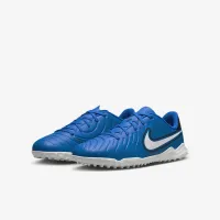 Nike Jr. Tiempo Legend 10 Club Little/Big дитячі Turf Low-Top Soccer Кросівки блакитний