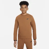 Nike Sportswear Tech Fleece Big дитячі (для хлопчиків) світшот колір коричневий