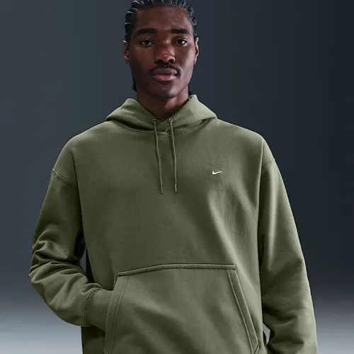 Nike Solo Swoosh мужские Pullover Толстовка с капюшоном цвет зеленый