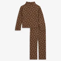 Nike Sweet Swoosh Baby (12-24M) 2-Piece лосины набор цвет коричневый
