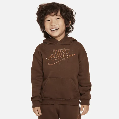 Nike Sportswear Shine Fleece Pullover Толстовка з капюшоном Toddler Толстовка з капюшоном колір коричневий