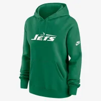New York Jets Club жіноча Nike NFL Pullover Толстовка з капюшоном колір зелений