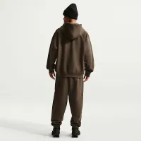 Nike Solo Swoosh мужские Full-Zip Fleece Толстовка с капюшоном цвет коричневый