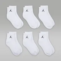 Nike Jordan Everyday Essentials Big детские Ankle носки (6 пары) цвет белый