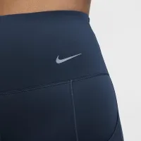 Nike Go женская Firm-Support С высокой Талией 7/8 лосины с карманамисиний
