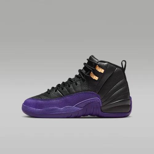 Nike Air Jordan 12 Retro Big дитячі Кросівки колір чорний