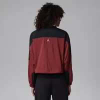 Nike Jordan Brooklyn женская Woven Long-Sleeve Graphic Pullover цвет черный