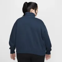 Nike Sportswear Phoenix Fleece женская оверсайз Track Куртка (большие размеры) синий