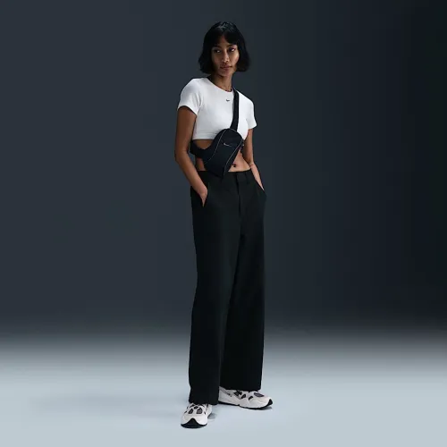 Nike Sportswear Collection жіноча Mid-Rise Twill Trousers колір чорний