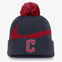 Cleveland Guardians Peak мужские Nike MLB Cuffed Pom Beanie синий
