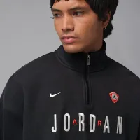 Nike Jordan Flight мужские Graphic Fleece 1/4-Zip цвет черный