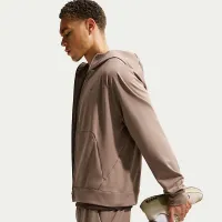 Nike Primary NanoKnit мужские Dri-FIT UV Protection Full-Zip Performance Толстовка с капюшоном цвет коричневый