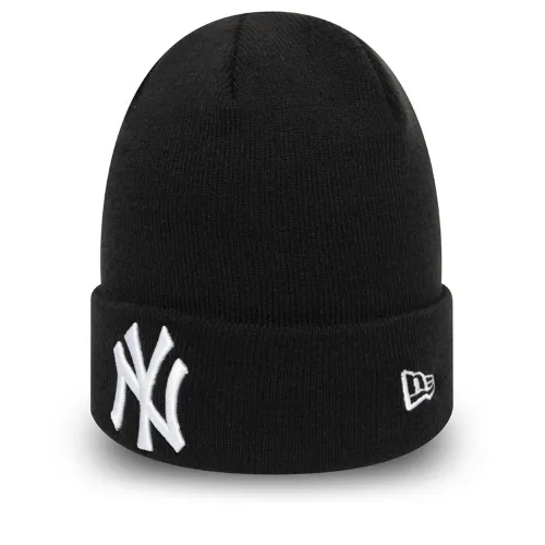 Шапка New Era New York Yankees Essential Cuff Beanie Hat 12122728 -  Черная
