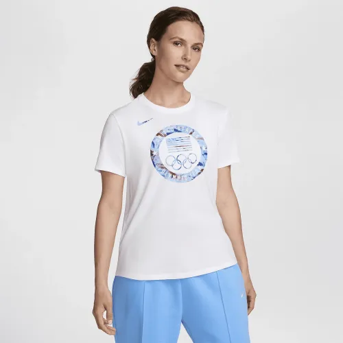 Team USA Essential женская Nike футболка цвет белый