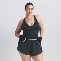 NikeSKIMS Shine женская V-Neck Tank Top цвет зеленый