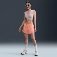 Nike Tempo женская Dri-FIT Mid-Rise Brief-Lined Running шорты Orange