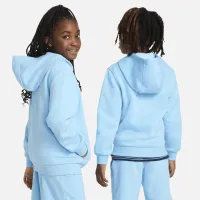 Nike Sportswear Club Fleece Big детские Pullover Толстовка с капюшоном синий