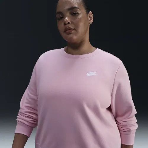 Nike Sportswear Club Fleece женская Crew-Neck свитшот (большие размеры) Pink
