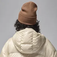 Nike Jordan Peak Essential Beanie колір коричневий