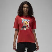 Nike Jordan женская Graphic Girlfriend футболка цвет красный