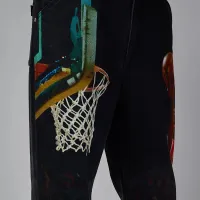 Nike Air Jordan чоловічі Printed Twill Pants колір чорний