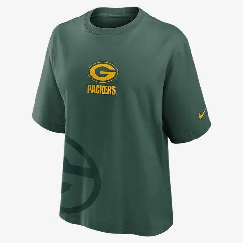 цвет зеленый Bay Packers Boxy женская Nike NFL футболка цвет зеленый