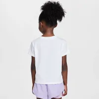 Nike Little дитячі Swoosh Ribbon футболка колір білий