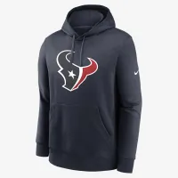 Houston Texans Club Logo мужские Nike NFL Pullover Толстовка с капюшоном цвет черный