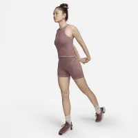 Nike One Fitted женская Dri-FIT Ribbed Tank Top цвет фиолетовый
