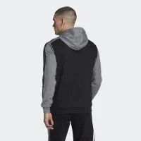 Кофта/футболка adidas Essentials Melange French Terry Толстовка с капюшоном HL1976 - черно-серая