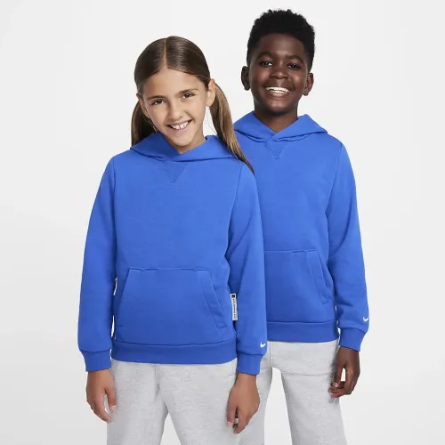 Nike Standard Issue Big детские Dri-FIT Fleece баскетбольные Толстовка с капюшоном синий