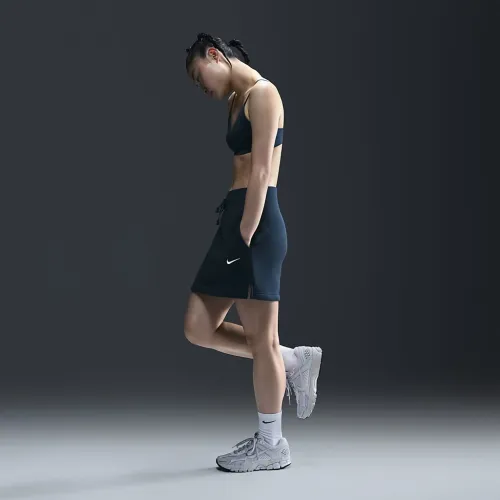 Nike Sportswear Phoenix Fleece женская Slim Mini юбка синий