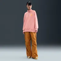Nike Sportswear Phoenix Fleece женская оверсайз 1/4-Zip Long свитшот Pink
