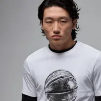 Nike Jordan мужские футболка цвет белый