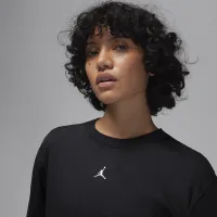 Nike Jordan Sport жіноча Diamond Short-Sleeve Top колір чорний