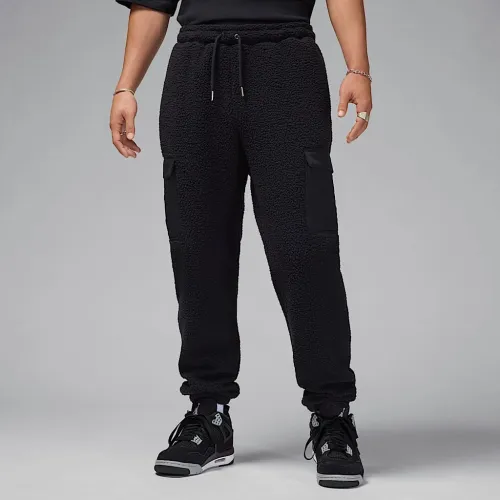 Nike Jordan Flight чоловічі High-Pile Fleece Pants колір чорний