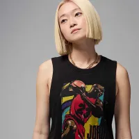 Nike Jordan жіноча Sleeveless Graphic футболка колір чорний