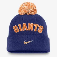 San Francisco Giants Peak чоловічі Nike MLB Cuffed Pom Beanie блакитний