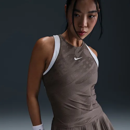 NikeCourt Slam женская Dri-FIT Tennis Tank Top цвет серый