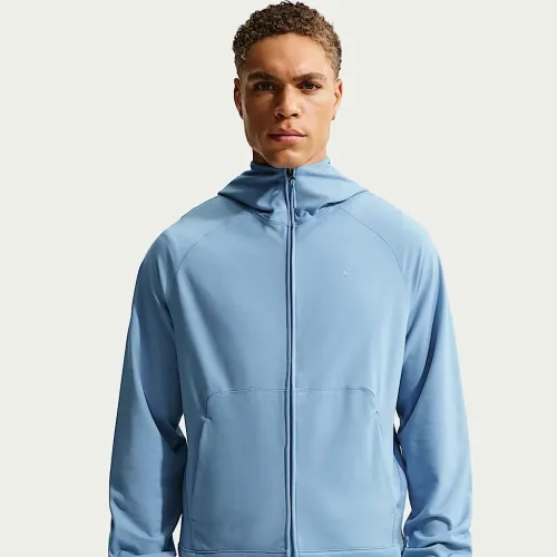 Nike Primary NanoKnit мужские Dri-FIT UV Protection Full-Zip Performance Толстовка с капюшоном синий