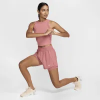 Nike One Fitted жіноча Dri-FIT Cropped Tank Top Pink