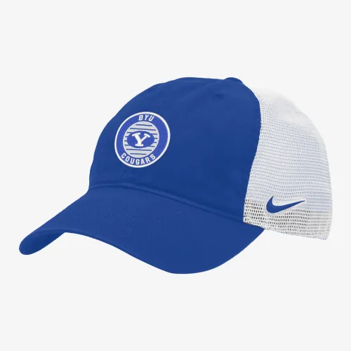 BYU Heritage86 Nike College Trucker Hat синий