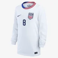 Jaedyn Shaw USWNT 2024 Stadium Away Bid детские Nike Dri-FIT Soccer Jersey цвет белый