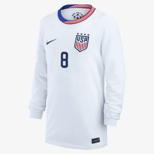 Jaedyn Shaw USWNT 2024 Stadium Away Bid детские Nike Dri-FIT Soccer Jersey цвет белый