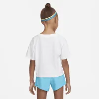 Nike Kids Create Graphic Boxy Tee Little дитячі футболка колір білий