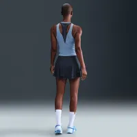 NikeCourt Slam женская Dri-FIT С высокой Талией Tennis юбка синий