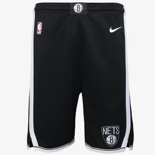 Brooklyn Nets Icon Edition Big детские Nike Dri-FIT NBA Swingman шорты цвет черный