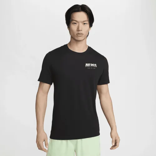 Nike мужские Dri-FIT Running футболка цвет черный